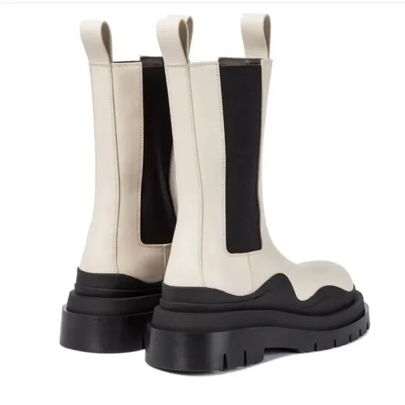 Bottega Veneta Tire Chelsea Boot in Sea Salt NWT  $1450 EU 38 - Picture 4 of 16